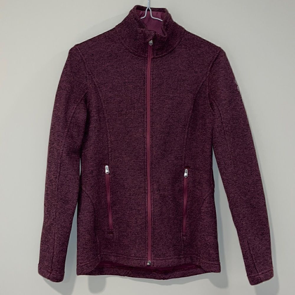 SPYDER Active Sport Ski Winter Jacket Thermal Layer Coat Small Wine